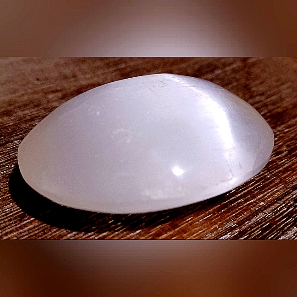 Selenite Palm Stone